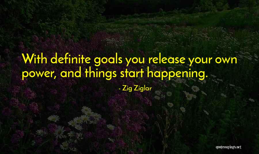 Definite Goal Quotes By Zig Ziglar
