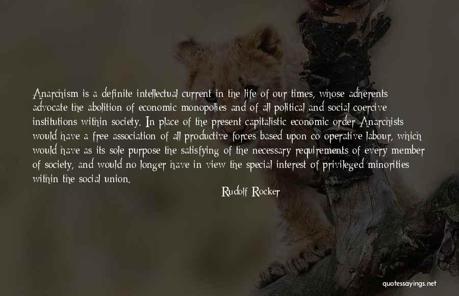 Definite Quotes By Rudolf Rocker