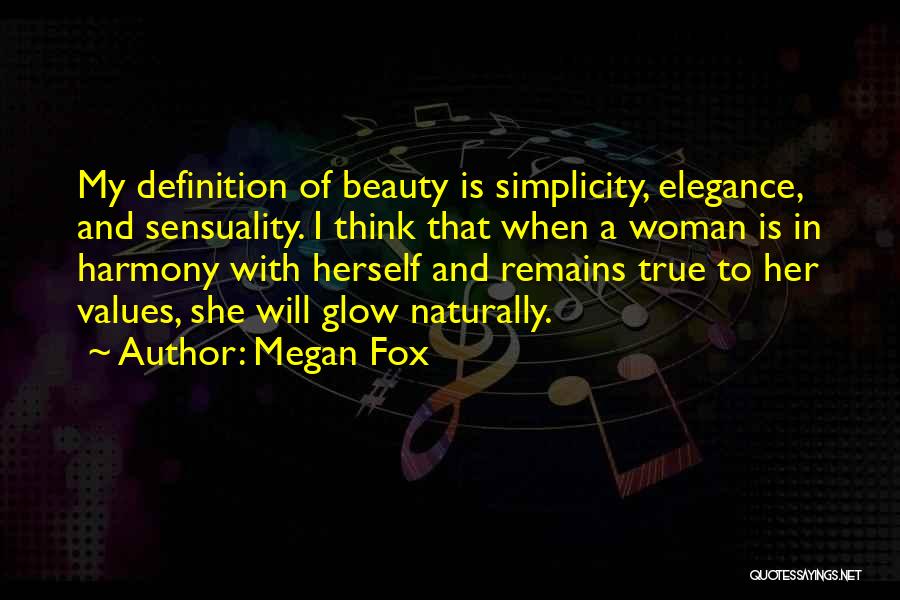 Definition Of Beauty Quotes By Megan Fox