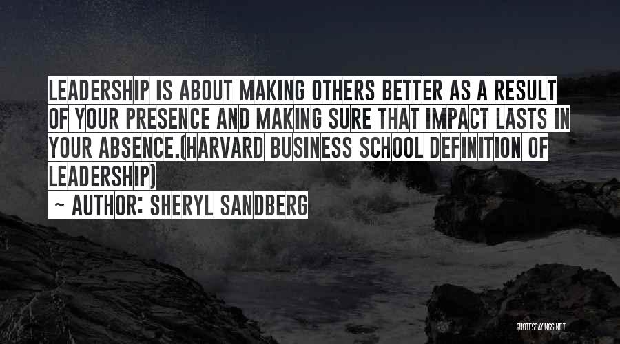 Definition Of Leadership Quotes By Sheryl Sandberg