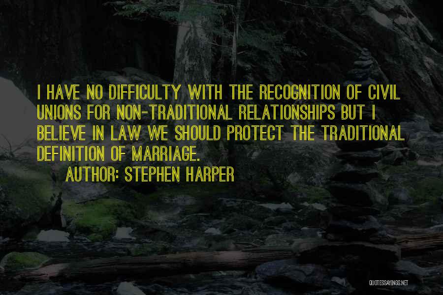 Definition Of Marriage Quotes By Stephen Harper