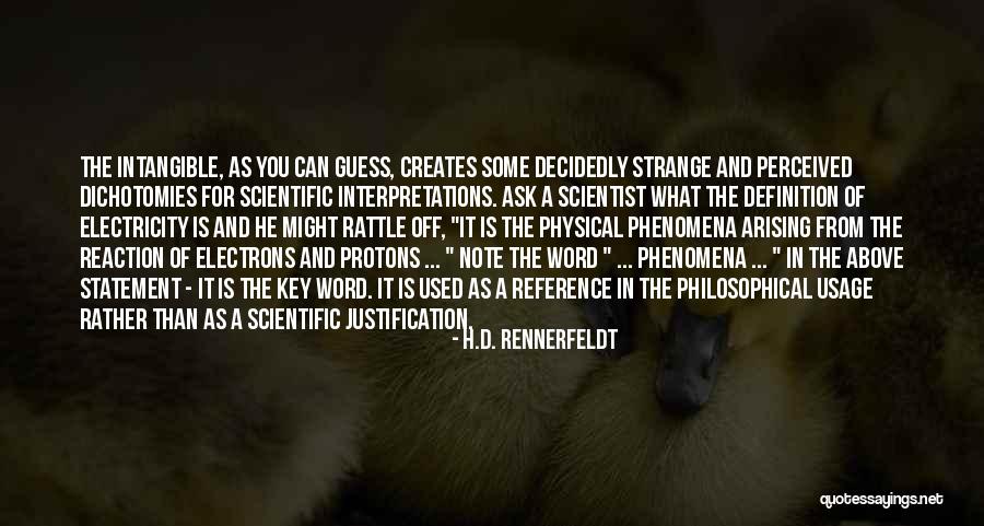 Definition Of Science Quotes By H.D. Rennerfeldt