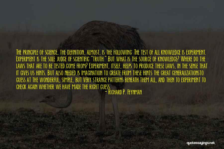 Definition Of Science Quotes By Richard P. Feynman Definition Of Science Quotes By Richard P. Feynman