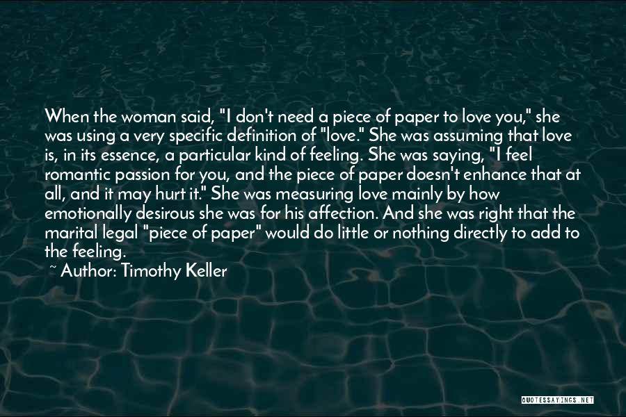 Definition Of Woman Quotes By Timothy Keller