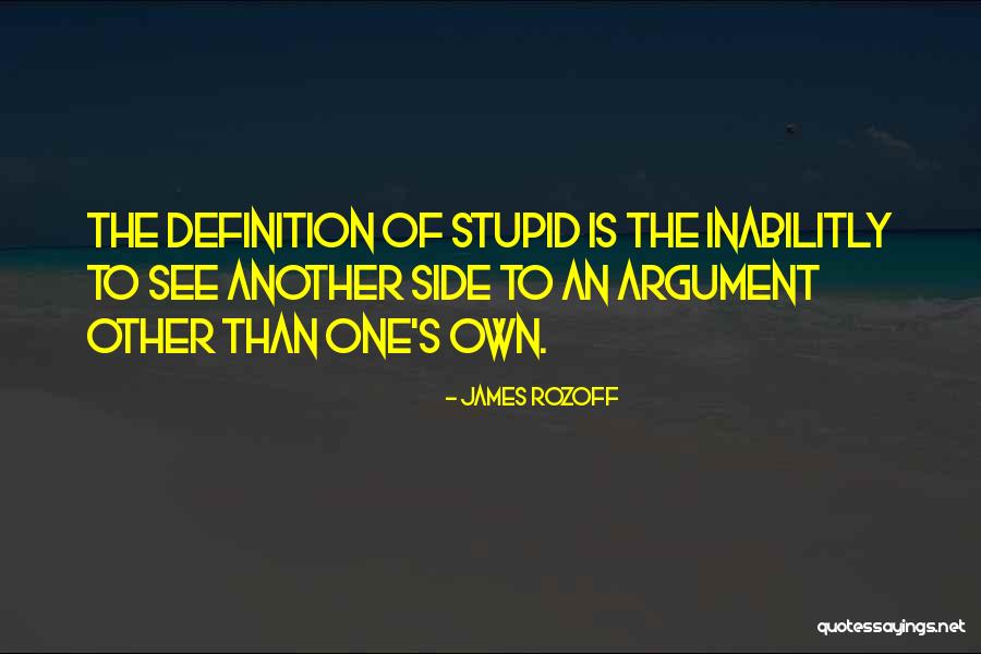 Definition Quotes By James Rozoff