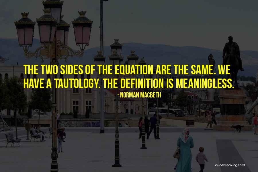 Definitions Quotes By Norman Macbeth Definitions Quotes By Norman Macbeth
