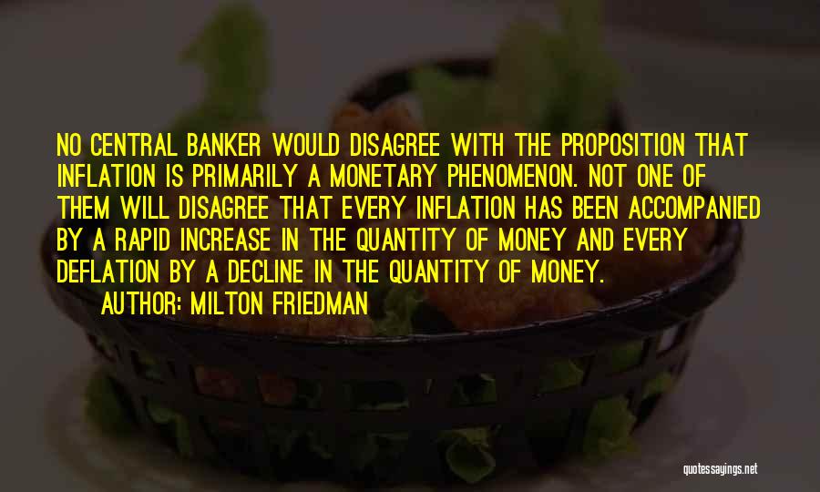 Deflation Quotes By Milton Friedman