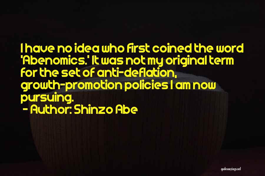 Deflation Quotes By Shinzo Abe