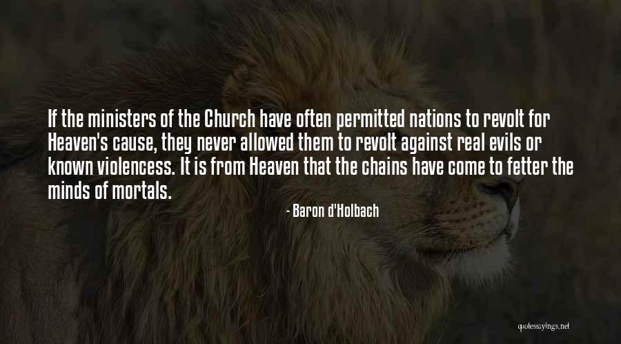 Defrances Quotes By Baron D'Holbach Defrances Quotes By Baron D'Holbach