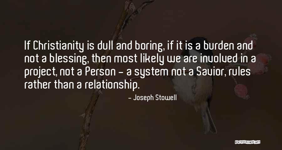 Defrayal Quotes By Joseph Stowell