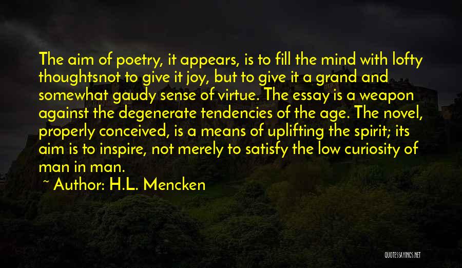 Degenerate Quotes By H.L. Mencken