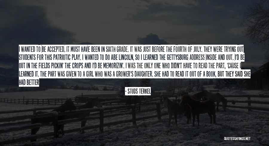 Degrading Girl Quotes By Studs Terkel Degrading Girl Quotes By Studs Terkel