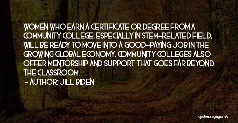 Degree Certificate Quotes By Jill Biden