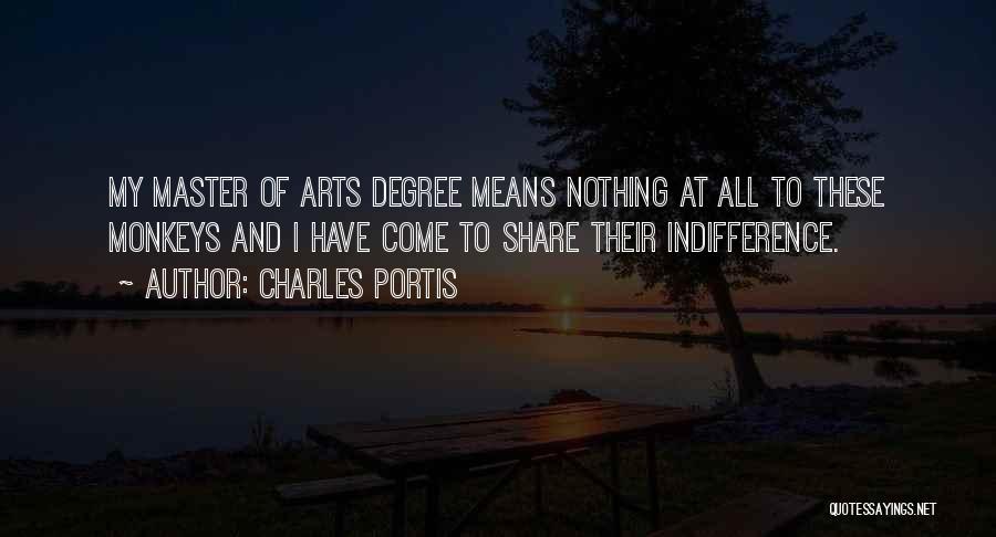 Degree Quotes By Charles Portis