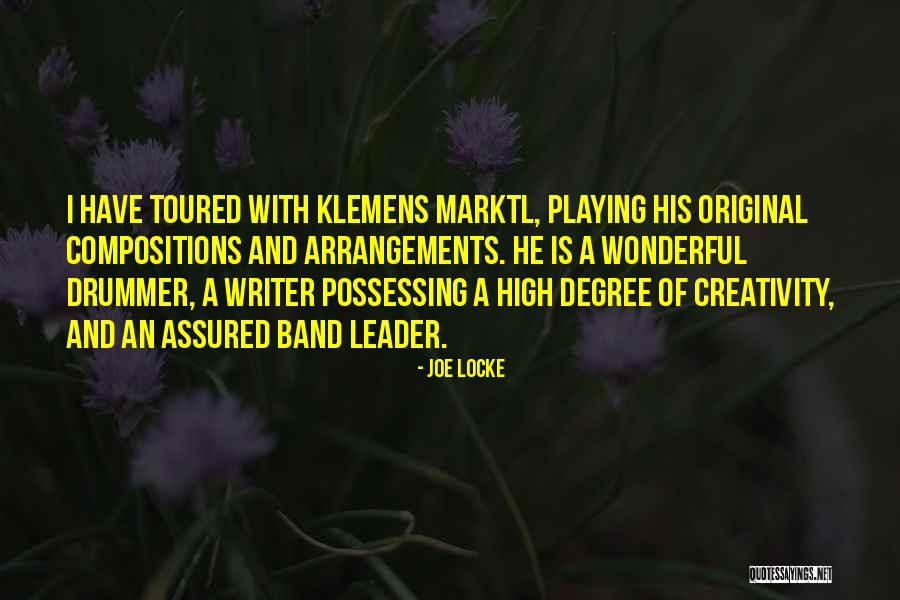 Degree Quotes By Joe Locke