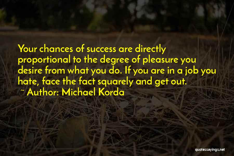 Degree Success Quotes By Michael Korda