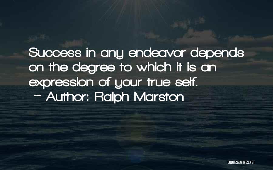 Degree Success Quotes By Ralph Marston