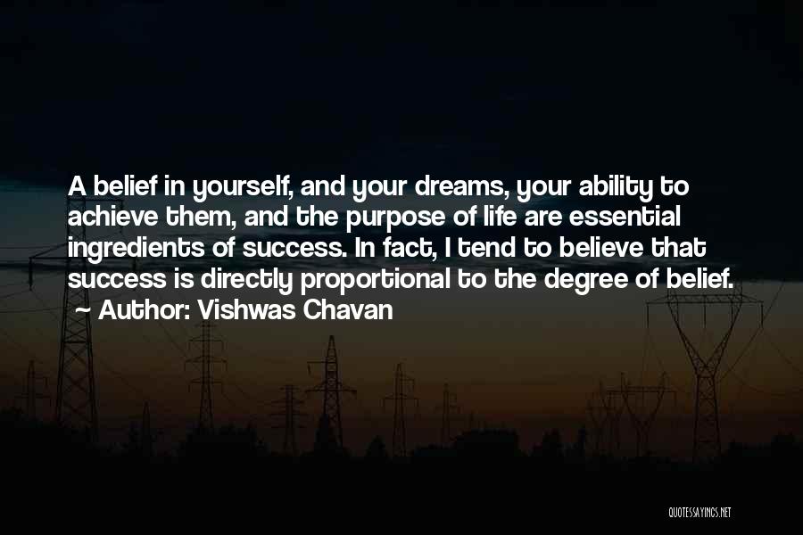 Degree Success Quotes By Vishwas Chavan