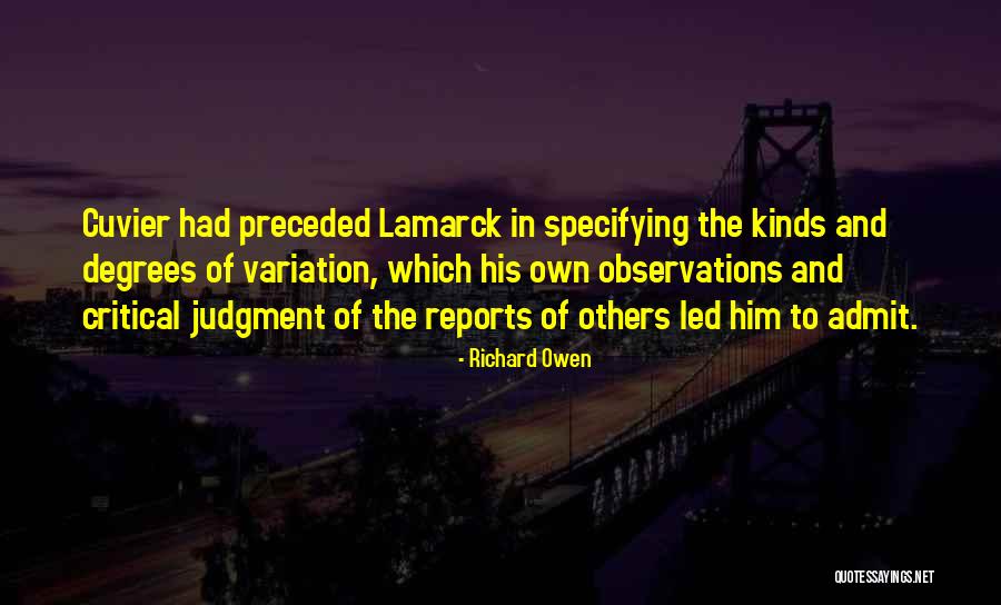 Degrees Quotes By Richard Owen Degrees Quotes By Richard Owen