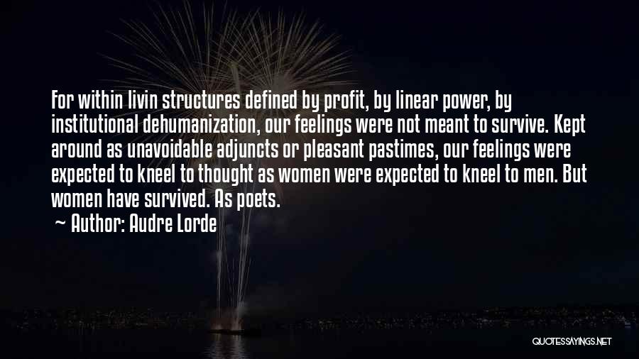 Dehumanization Quotes By Audre Lorde