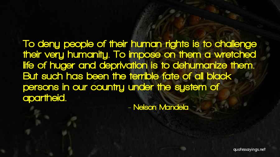 Dehumanize Quotes By Nelson Mandela