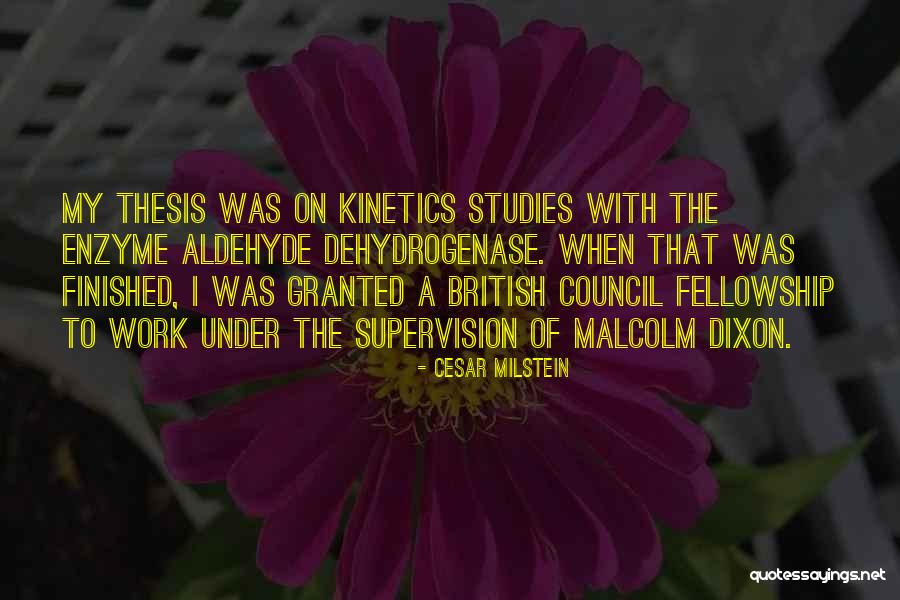 Dehydrogenase Enzyme Quotes By Cesar Milstein Dehydrogenase Enzyme Quotes By Cesar Milstein