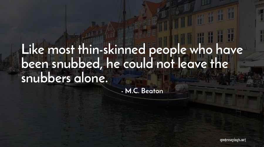 Deixar Verbo Quotes By M.C. Beaton