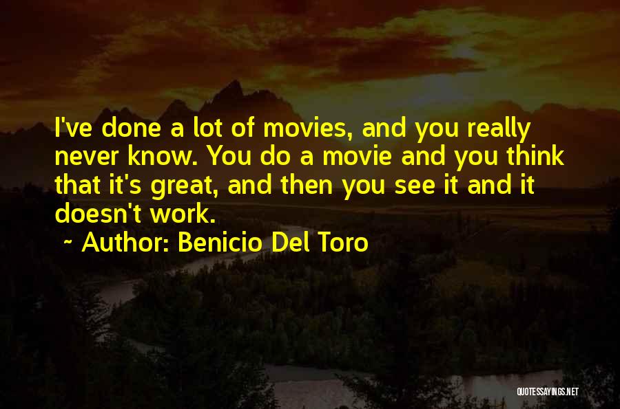 Del Toro Quotes By Benicio Del Toro