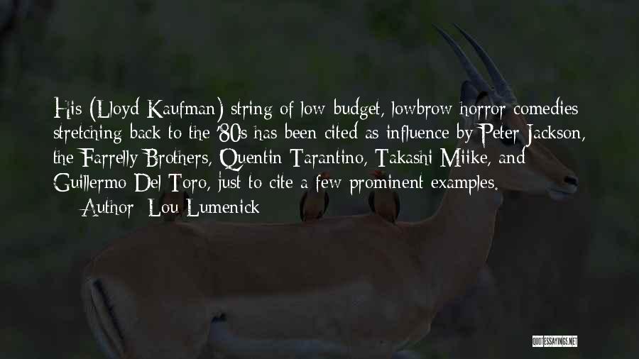 Del Toro Quotes By Lou Lumenick