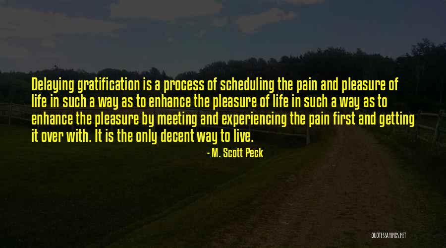 Delaying Gratification Quotes By M. Scott Peck Delaying Gratification Quotes By M. Scott Peck
