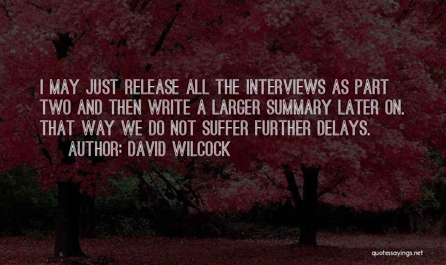 Delays Quotes By David Wilcock
