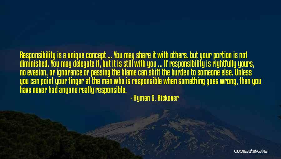 Delegation Quotes By Hyman G. Rickover