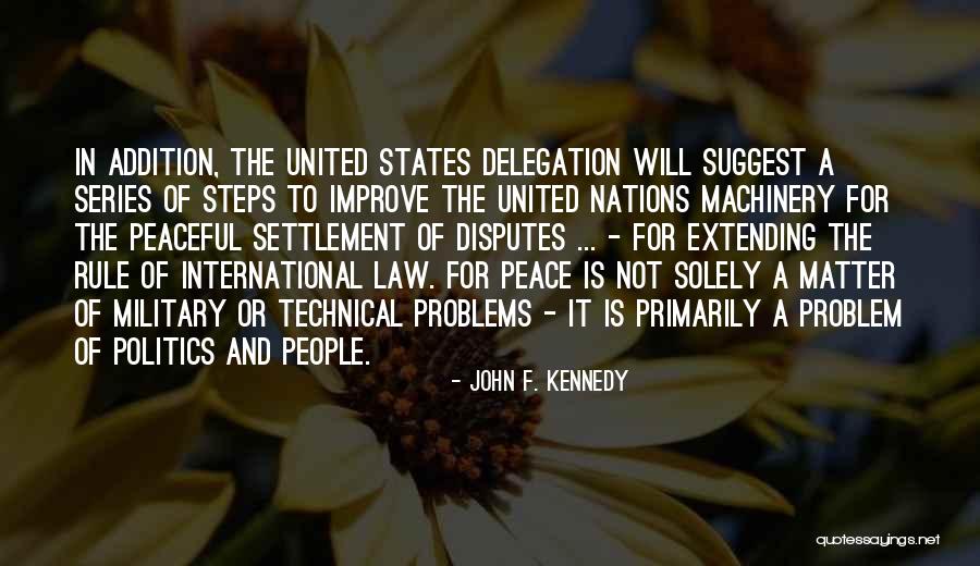 Delegation Quotes By John F. Kennedy