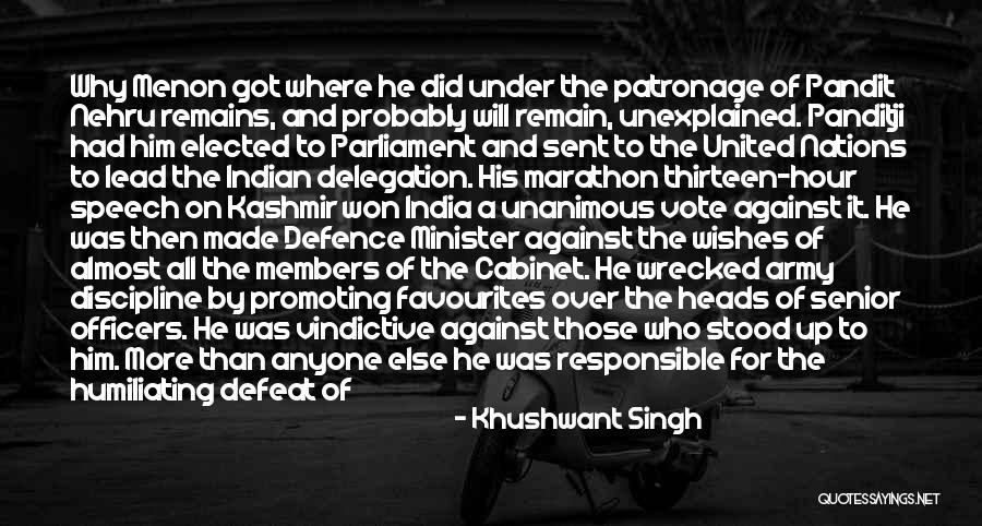 Delegation Quotes By Khushwant Singh