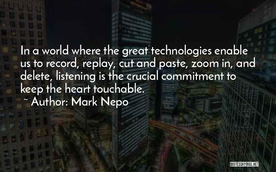 Delete Me Quotes By Mark Nepo