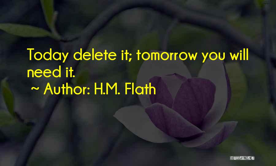 Delete Quotes By H.M. Flath