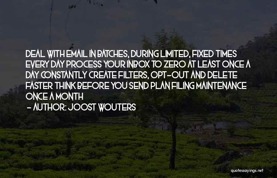 Delete Quotes By Joost Wouters