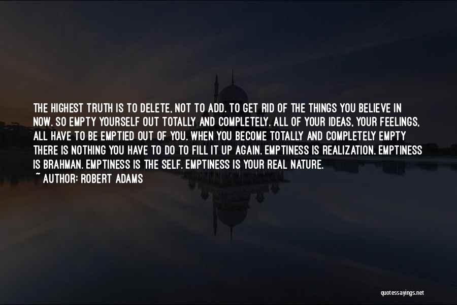 Delete Quotes By Robert Adams
