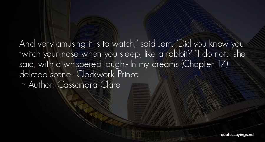 Deleted Quotes By Cassandra Clare