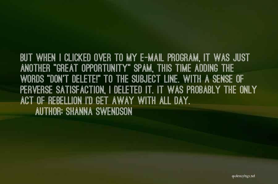 Deleted Quotes By Shanna Swendson