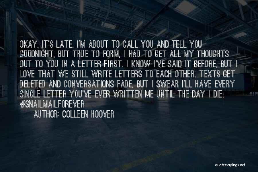 Deleted You Quotes By Colleen Hoover