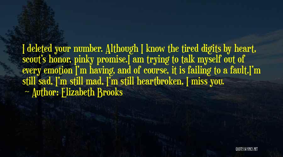 Deleted Your Number Quotes By Elizabeth Brooks