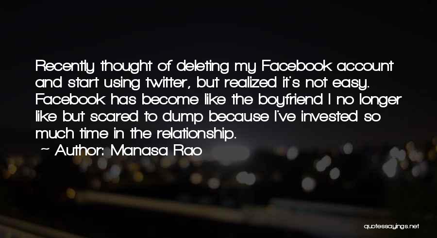 Deleting My Quotes By Manasa Rao