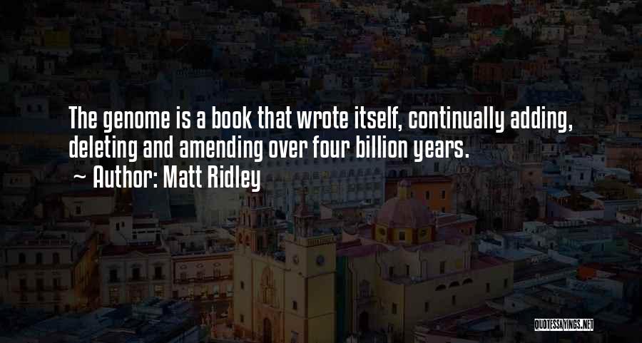 Deleting Someone Off Quotes By Matt Ridley