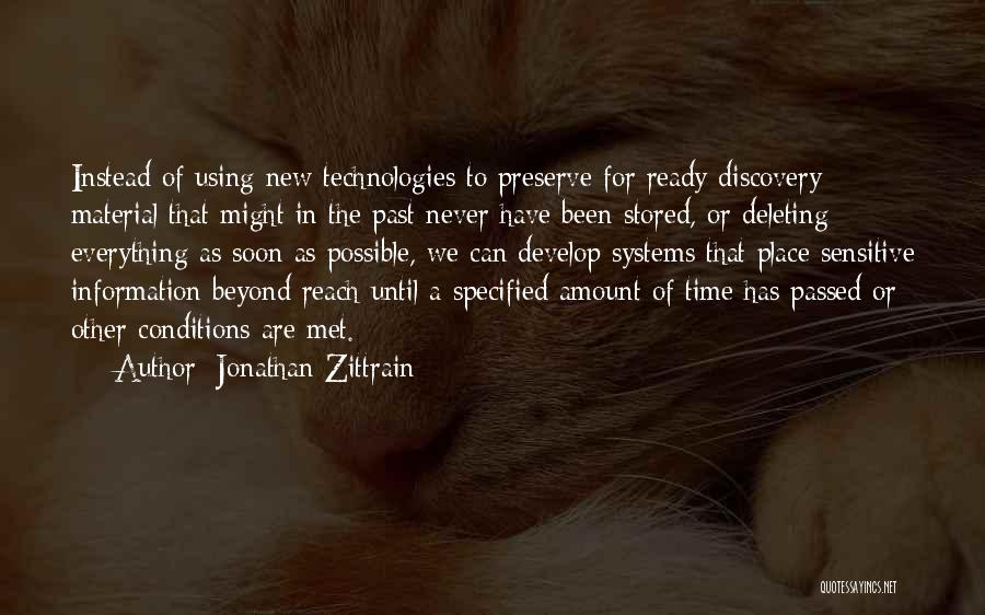 Deleting Things Quotes By Jonathan Zittrain