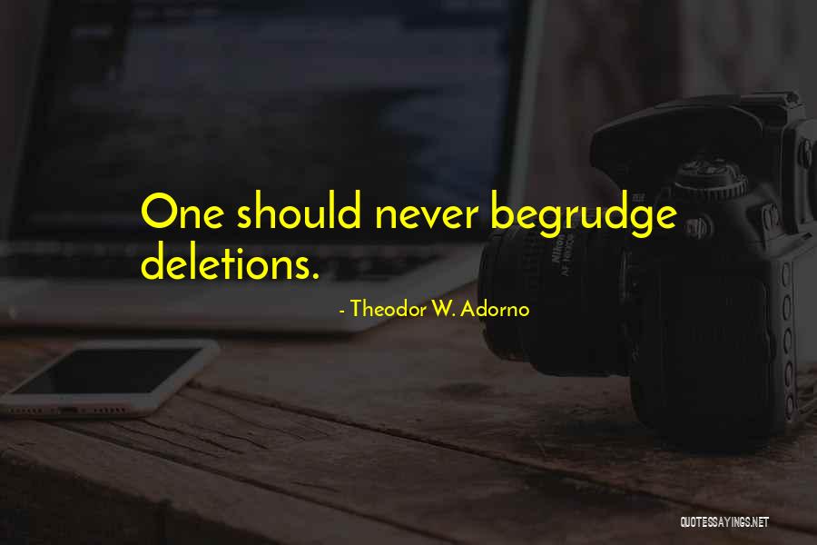 Deletions Quotes By Theodor W. Adorno Deletions Quotes By Theodor W. Adorno