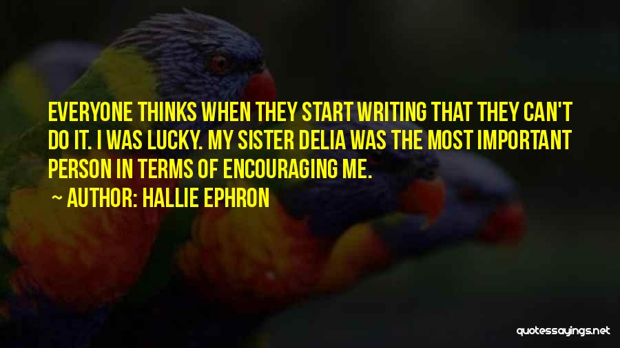 Delia Quotes By Hallie Ephron