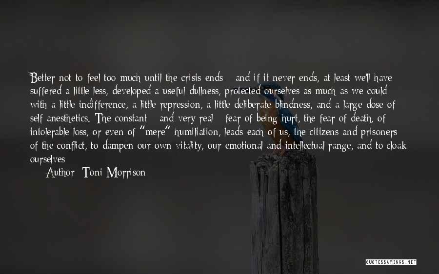 Deliberate Indifference Quotes By Toni Morrison