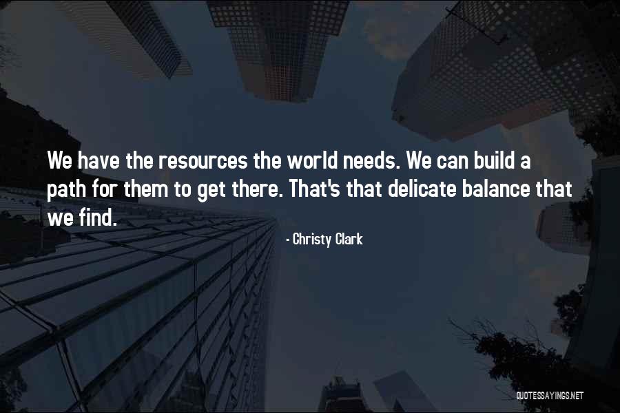 Delicate Balance Quotes By Christy Clark