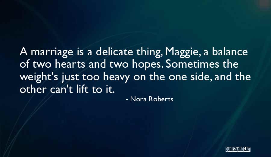 Delicate Balance Quotes By Nora Roberts